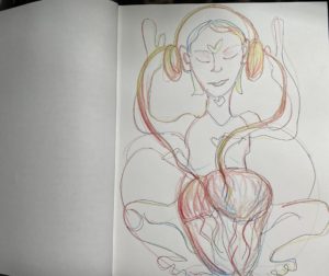 drawing of person